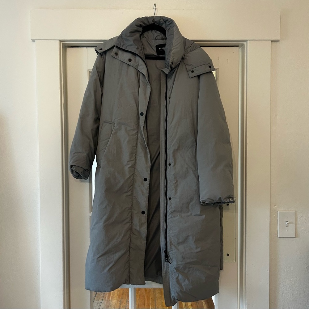 Blue Oversized Puffer Coat